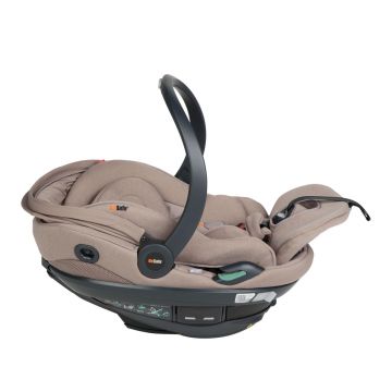 Scoica copii Go Beyond 2 Dark Sand, certificata pentru utilizare in avion, protectie la impact lateral SIP+, tetiera reglabila