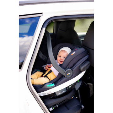 Scoica pentru copii BeSafe Go Beyond Negru SoftBreeze i-size, tetiera reglabila, 40-87 cm, certificare ADAC