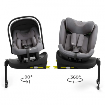 Sistem modular auto 3 in 1 Kinderkraft Endura safe grey