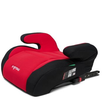 U-GROW Inaltator auto pentru copii U-Grow UG-HB53B-RED, 125-150 cm, certificat R129, cu isofix, negru/rosu