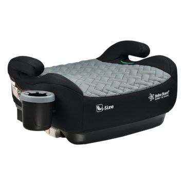 Inaltator auto, Bebe Stars, Cu isofix, Potrivit pentru copiii intre 125 si 150 cm, Cu suport sticla, Conform cu standardul european de securitate ECE R129, Grey