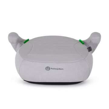 Inaltator auto pentru copii PetiteMars Zuno Gri i-Size, 125-150 cm, 22-36 kg, forma ergonomica, husa detasabila