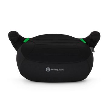 Inaltator auto pentru copii PetiteMars Zuno Negru i-Size, 125-150 cm, 22-36 kg, forma ergonomica, husa detasabila