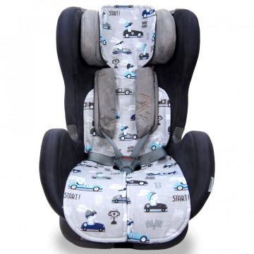 Protectie antitranspiratie Kerstin Bunny Drivers, din 100 bumbac cu plasa distantier 3D, compatibilitate universala, dimensiune 87 x 30 cm