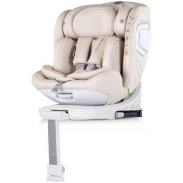 Scaun auto Chipolino Clima Air I-Size 40-150 cm cu sistem Isofix si sezut rotativ biscotta
