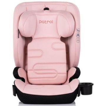 Scaun auto Chipolino Patrol I-Size 100-150 cm cu sistem Isofix powder pink