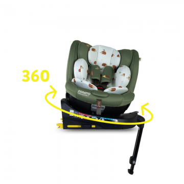 Scaun auto Cosatto Come and go 2 Hoglet, I-Size, Testat ADAC, Rotatie 360, SIPS, Isofix, Tetiera reglabila