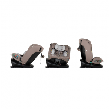 Scaun auto Cosatto Get Set Gro Lollop I-Size Rotativ 360, Certificare ADAC, Spatar si Tetiera reglabile, Husa detasabila, Isofix, TopTether, 40-150 cm