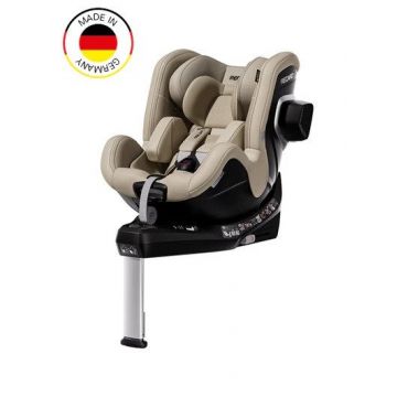 Scaun auto cu baza isofix Recaro Toron 1 Elegant Beige, R129 EU, 0-4 ani, cu inclinatie 170 grade si rotire 360 grade