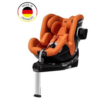 Scaun auto cu baza isofix Recaro Toron 1 Vibrant Orange, R129 EU, 0-4 ani, cu inclinatie 170 grade si rotire 360 grade