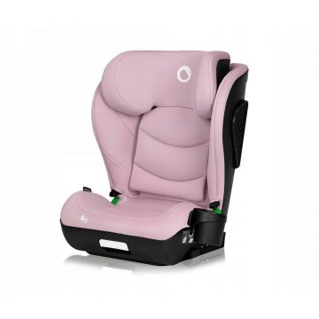 Scaun auto i-Size, Lionelo, Neal, Spatar reglabil in 4 pozitii, Tetiera in 10 pozitii, Suport sticla inclus, 15-36 Kg, 100-150 cm, Cu Isofix, Conform ECE R129, Roz