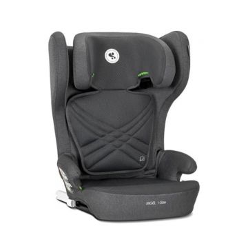 Scaun auto, Lorelli Rigel, I-Size, Isofix, pliabil pentru depozitare usoara, tetiera reglabila, 100-150 cm, Grey