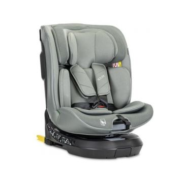 Scaun auto, Lorelli Solaris, I-Size, Isofix, picior de sprijin, rotativ 360, 40-150 cm, Green
