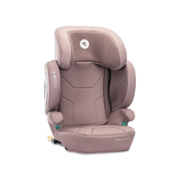 Scaun auto pentru copii Lorelli Growgo Pink cu isofix, pliabil, protectii laterale extensibile, tetiera reglabila, 100-150 cm, 3-12 ani