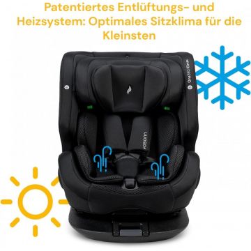 Scaun auto pentru copii Osann ONE 360 Klimax I-size 40-150 cm negru