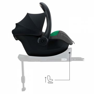 Scoica auto Kinderkraft Mink Pro 2 Grey, I-size, 40-87 cm, tetiera reglabila, SPS