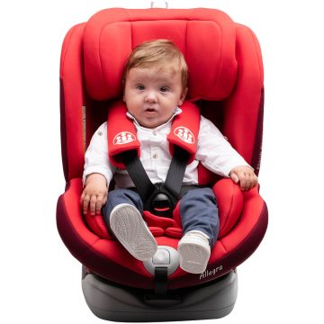Scaun auto Allegra rotativ cu isofix 0-36 kg rosu KidsCare