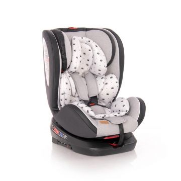 Scaun auto cu isofix Lorelli Nebula 2020 Grey Crowns 0-36 kg