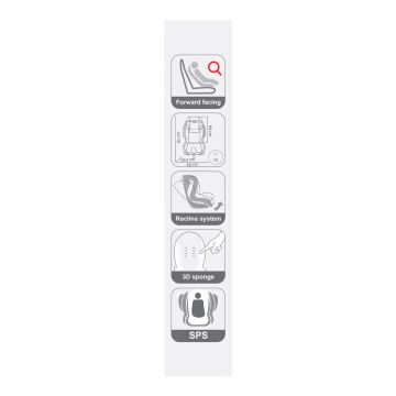 Scaun auto Sportivo Only cu ISOFIX Gray Coletto