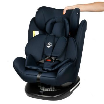 Scaun Auto Tweety DarkBlue cu Isofix rotativ 360 grade 0-36 kg baza neagra