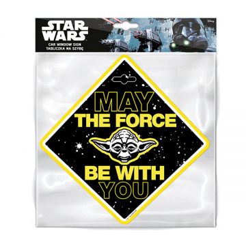 Semn de avertizare Baby on Board Star Wars Yoda Seven SV9623