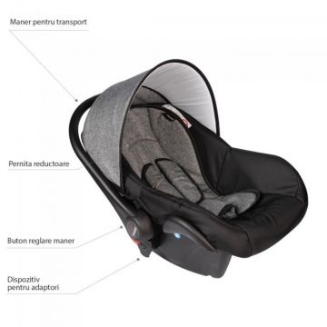Scaun auto 0-10 kg Vessanti Crooner Prestige Gray Scaun auto 0-10 kg Vessanti Crooner Prestige Gray