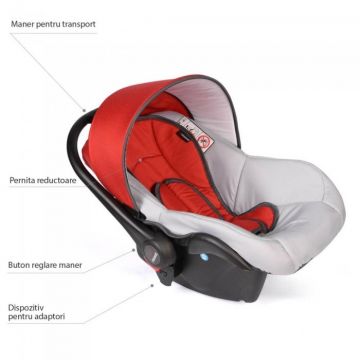 Scaun auto 0-10 kg Vessanti Crooner Prestige Red Scaun auto 0-10 kg Vessanti Crooner Prestige Red