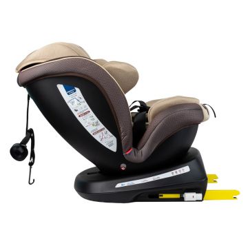 Scaun auto Tweety Plus Deluxe Buf Boof UrsCoffee cu isofix rotativ 360 grade 0-36 kg