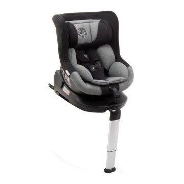 Babyauto - Scaun auto copii More Lennox, rotativ 360 grade, cu Isofix, 0-18 kg, Negru/Gri