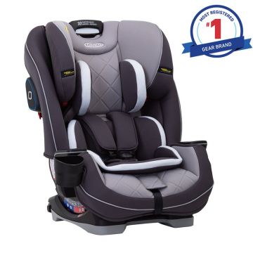 Graco - Scaun auto SlimFit LX Iron Spatar reglabil, Protectie laterala, 0-36 Kg, cu Isofix