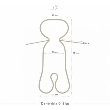 Insert antitranspiratie pentru scaun auto 3D 0-13 kg Boho