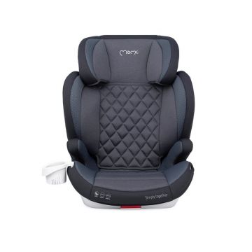 Momi - Scaun auto Quick Fix Spatar detasabil, Protectie laterala, 15-36 Kg, cu Isofix, Gri