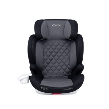 Momi - Scaun auto Quick Fix Spatar detasabil, Protectie laterala, 15-36 Kg, cu Isofix, Negru