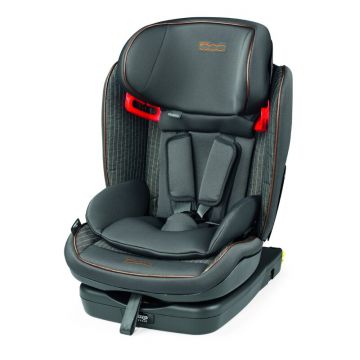 Peg Perego - Scaun auto Viaggio 1-2-3 Via Fiat 500 Spatar reglabil, Protectie laterala, 9-36 Kg, cu Isofix