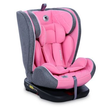 Scaun auto cu isofix si rotire 360 Lorelli Atlas 0-36 kg Roz