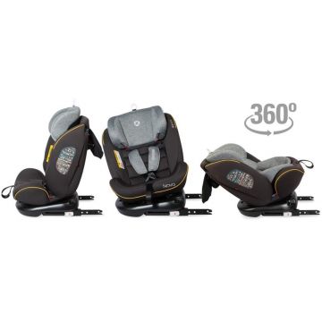 Scaun auto rotativ cu Isofix grupa 0-36 kg Nova Gri