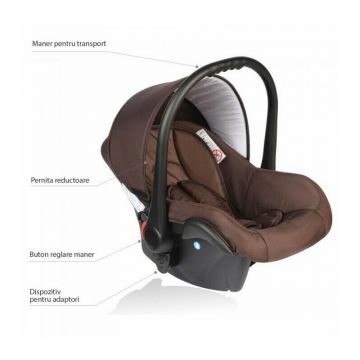 Vessanti - Scaun auto Crooner, 0-10 Kg, Maro Vessanti - Scaun auto Crooner, 0-10 Kg, Maro