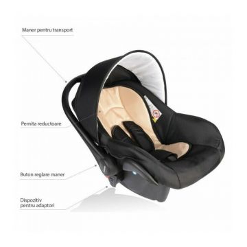 Vessanti - Scaun auto Crooner Prestige, 0-10 Kg, Bej Vessanti - Scaun auto Crooner Prestige, 0-10 Kg, Bej