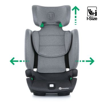 Scaun auto, Petite&Mars, Cu isofix, 15-36 kg, 4 Pozitii de reglare a spatarului, Elite I-size, Conform cu standardul european de securitate ECE R129 i-size, Misty Grey