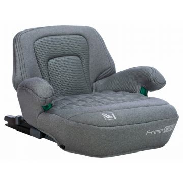 Inaltator auto, Cosmo Plus I-Size, Cu isofix, Cu spatar inaltat si cotiere, Potrivit pentru copiii intre 125 si 150 cm sau intre 25 si 36 Kg, FreeON, Conform cu standardul european de securitate ECE R129, gri