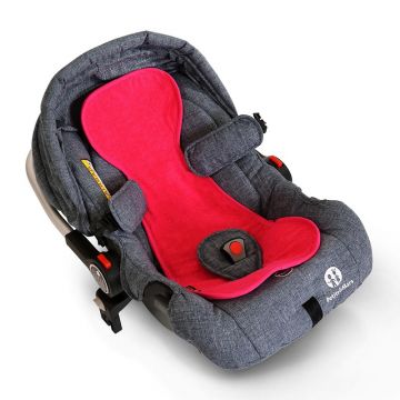 Insertie scaun auto PetiteMars Aero antitranspiratie 63x25 cm gri deschis