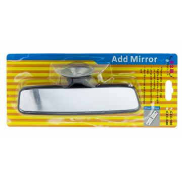Oglinda retrovizoare cu ventuza 6x20 cm Negru