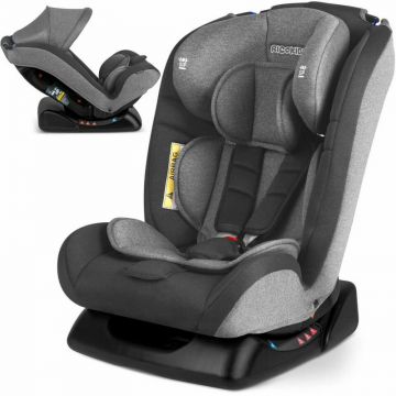 Scaun auto copii, 0 - 36 kg, inclinatie ajustabila, tetiera SIP, parasolar, Ricokids, Luco, Grey + Carton de colorat