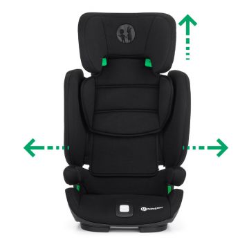 Scaun auto cu isofix PetiteMars 15-36 kg 4 pozitii de reglare a spatarului Elite I-size Lava Black