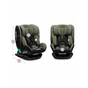 Scaun Auto I-Size 40-150 cm Rear Facing Momi Urso Khaki