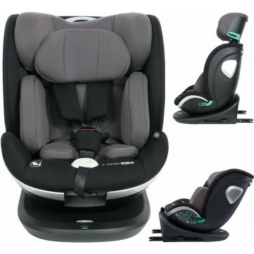 Scaun auto pentru copii, Opal, Pentru grupele de greutate 0-36 Kg, 40 - 150 Cm, Tehnologie Isofix I-Size, Centura Top Tether, Rotire 360° grade, Conform cu standardul european de securitate ECE 129, FreeON, Black