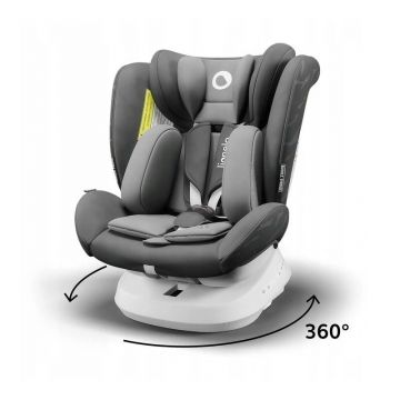 Scaun auto Bastiaan One Pozitie somn, Protectie laterala, Rotire 360 grade,  0-36 Kg, cu Isofix, Gri