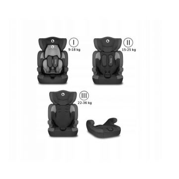 Scaun auto Levi One Spatar detasabil, 9-36 Kg, Negru