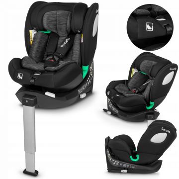 Scaun auto Lionelo i-Size Braam 0-36 Kg 40-150 cm cu isofix si picior de fixare Negru