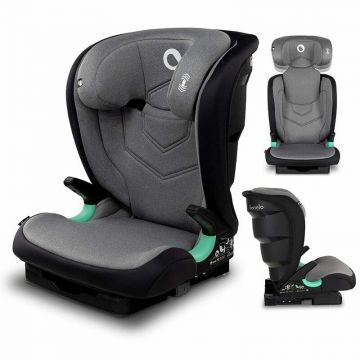Scaun auto Neal Stone Spatar reglabil, Baza i-size, 15-36 Kg, cu Isofix, Gri